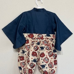 袴ロンパース　80サイズ　2回着用　お正月　七五三　こどもの日にの画像