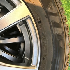 冬タイヤ　ダンロップWM03 185/65R15社外ホイール付きの画像
