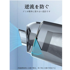 🧹【新品未使用】乾湿両用ハンディクリーナー 強力吸引 13000Pa 超軽量290g 急速充電 小型 付属ノズル付き 車内 家庭用 掃除機 ハンディ掃除機 クリーナー 充電式 ポータブルの画像