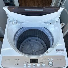 洗濯機 シャープ ES-GE6D 2020年 6㎏ 家事家電 せんたくき 参考価格40,700円 【安心の3ヶ月保証・設置費込み】🚚自社配送時💳代引き可🚚(現金、クレジット、スマホ決済対応)の画像