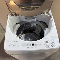 F03 SHARP 2022年製 7.0kg 全自動洗濯機 ES-SH7Cシャープ  【美品 メンテナンス済】の画像