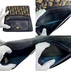 ディオール Dior 二つ折り財布 トロッター オールドディオール ヴィンテージ グレーの画像