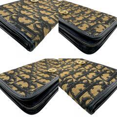 ディオール Dior 二つ折り財布 トロッター オールドディオール ヴィンテージ グレーの画像