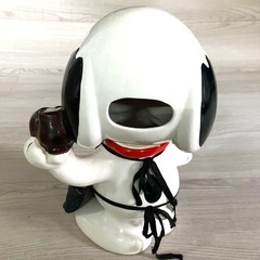 希少レア　スヌーピー SNOOPY シューシャインキット エプロン 陶器 高さ26cm 置物の画像