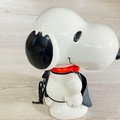 希少レア　スヌーピー SNOOPY シューシャインキット エプロン 陶器 高さ26cm 置物の画像