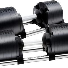 フレックスベル 可変式ダンベル 最大32kg 2kg刻み 専用スタンド付きの画像