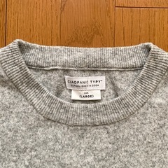 【あげます】CIAOPANIC TYPY　ニット　メンズ　Lサイズ　ライトグレーの画像