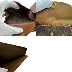 ルイヴィトン LOUIS VUITTON 二つ折り財布 モノグラム ヴィンテージ コインケース ベージュの画像