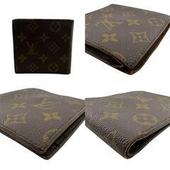 ルイヴィトン LOUIS VUITTON 二つ折り財布 モノグラム ヴィンテージ コインケース ベージュの画像