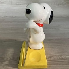 希少レア　スヌーピー SNOOPY フォトスタンド 陶器 ヴィンテージ 20cmの画像