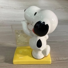 希少レア　スヌーピー SNOOPY フォトスタンド 陶器 ヴィンテージ 20cmの画像