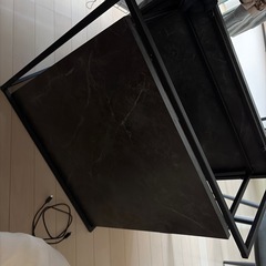 大理石柄ネストテーブル 2個セットの画像