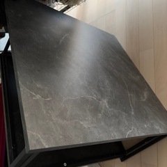 大理石柄ネストテーブル 2個セットの画像