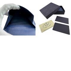 プラダ PRADA 三つ折り財布 サフィアーノ 三角ロゴプレート M176 ROYALの画像