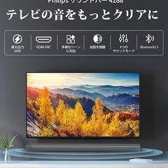 未使用新品★PhilipsフィリップスサウンドバーBluetooth5.3搭載の画像
