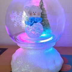ニトリ　クリスマス　雪だるまクリアボールの画像