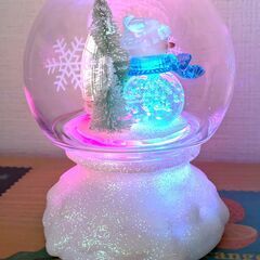 ニトリ　クリスマス　雪だるまクリアボールの画像