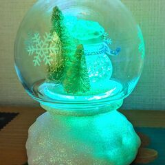 ニトリ　クリスマス　雪だるまクリアボールの画像