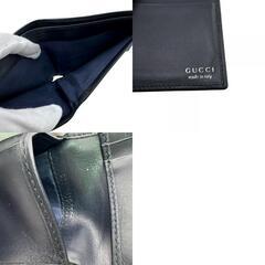 グッチ GUCCI 二つ折り財布 Gロゴ カードケース 1759 ブラックの画像