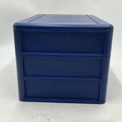 【現状品/本品限り】3段BOX 1点 卓上 小物入れ 引き出し クリア カラフル 書類 収納 事務用品の画像