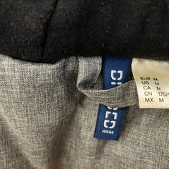 ジャケット　グレーとブラックの画像