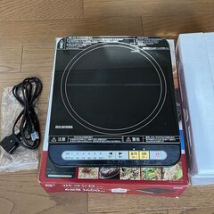 IRIS OHYAMA アイリスオーヤマ IHクッキングヒーター IHK-T33-B 2018年製 調理家電の画像