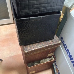 無料！　つづら 衣装箱 まとめて の画像