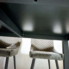 ★ダイニングセット 4人掛け 四人掛け ダイニングテーブルセット 大理石調 イス チェアの画像