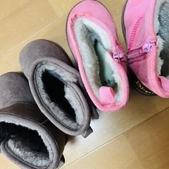 13cm もこもこ ふわふわ　ブーツ ベビーの画像