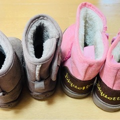 13cm もこもこ ふわふわ　ブーツ ベビーの画像