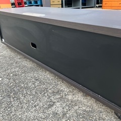 テレビ台　テレビボード　家具　収納家具　収納棚　茶色　ガラス　インテリア【120×39高33】の画像