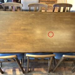 ★お買い得品！★ ダイニング7点セット テーブル＋椅子6脚【マジカルスケッチ】の画像