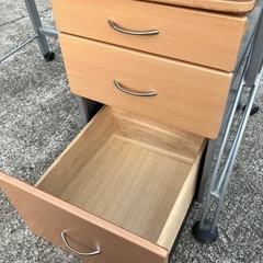 PCデスク　コンセント付き　パソコンデスク　勉強机　袖　作業台【110×60高72】の画像