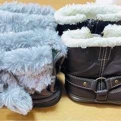 13cm もこもこ ふわふわ ブーツ ベビーの画像