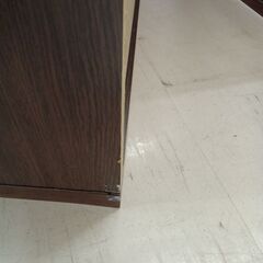 リユースのサカイ栃木店★ジモティ割あり★  フラップ式本棚 ブラウン W92×D28.5×H91 クリーニング済み TC11644の画像