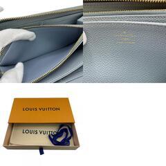 ルイヴィトン LOUIS VUITTON 長財布 モノグラムアンプラント ジッピーウォレ ラウンドジップウォレット M11969 ブルーの画像