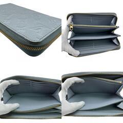 ルイヴィトン LOUIS VUITTON 長財布 モノグラムアンプラント ジッピーウォレ ラウンドジップウォレット M11969 ブルーの画像
