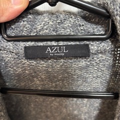AZUL by moussy グレー カーディガン の画像