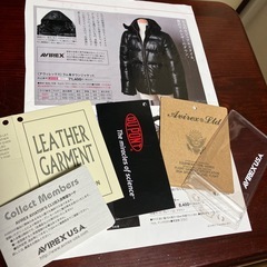 AVIREX アヴィレックス ラム革ダウンジャケットの画像