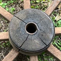 大八車　車輪　古道具　飛脚　江戸　直径63cmの画像