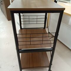 リユースのサカイ栃木店★ジモティ割あり★  レンジ台 ブラウン W49×D40.2×H85 クリーニング済み TC11646の画像