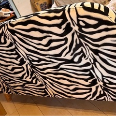 ゼブラ 2人掛けソファの画像