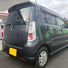 低走行6万キロ台☆グングン進む軽ターボ☆月々9千円〜分割払い可‼️ 車検2年付き！【名義変更代込み】☆スズキ ワゴンRスティングレー☆Bluetoothナビ付き☆走行中DVD見れます☆☆プッシュスタート☆ドライブレコーダー付きのフル装備☆社外アルミ☆そのまま乗って帰れます！の画像
