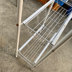 中古　スチール　ラック　ホワイト　キッチン　風呂場の画像