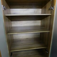 【JM882】♪配達&設置無料♪ 2024年製 NITORI ニトリ 食器棚 食器収納 キッチン収納 幅60 キャビネット フォルムS SK1860 LBRの画像