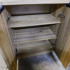 【JM882】♪配達&設置無料♪ 2024年製 NITORI ニトリ 食器棚 食器収納 キッチン収納 幅60 キャビネット フォルムS SK1860 LBRの画像