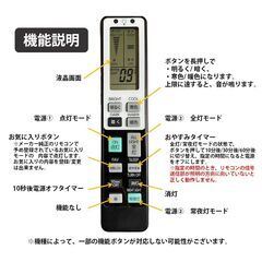 リモコンスタンド1個付属 照明 リモコン 電気 互換 代用 パナソニック 予備 液晶画面 便利 再設定不要 LED 蛍光灯 シーリングライト 調光調色 東芝 SHARP 日立の画像