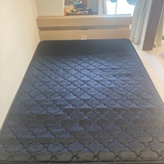 【IRIS OHYAMAダブルベッドフレーム　マットレス付き】状態良好／受け渡しは【大阪市北区長柄東】12/7引渡し希望の画像