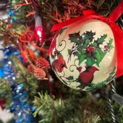 クリスマスツリー/飾り付き！の画像