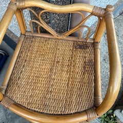 ラタンのスリッパ収納の画像